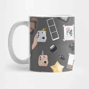 Photography pattern grey Mug